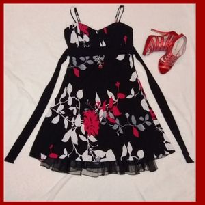 Black Strapless Dress. Size M